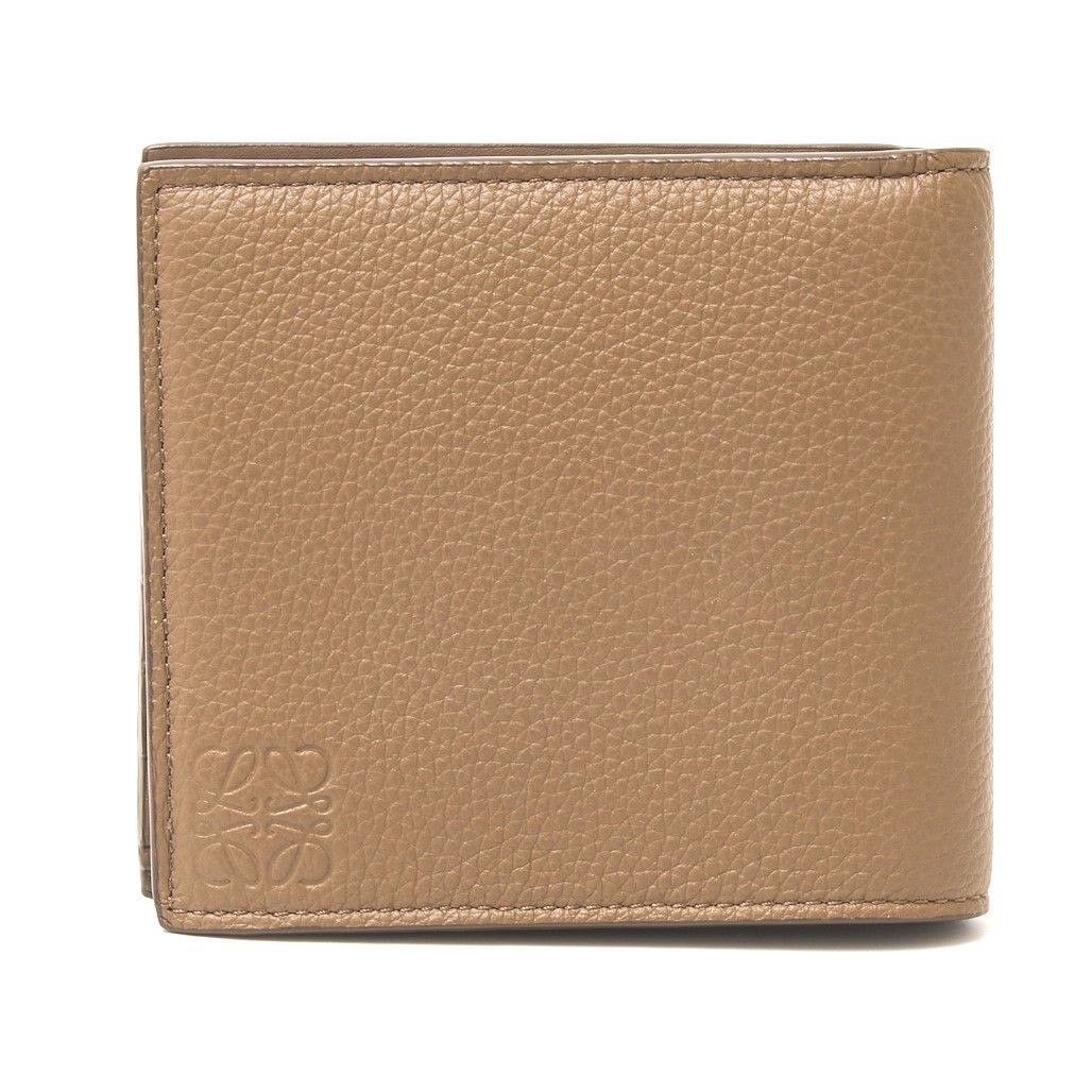 LOEWE ロエベ グレージュ レザー 二つ折り財布