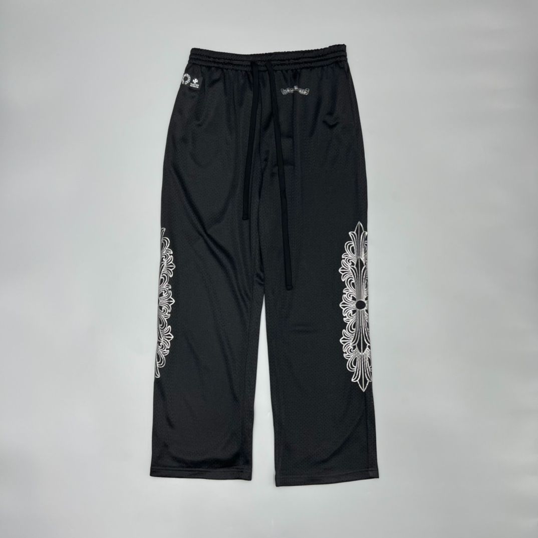 Chrome Hearts Floral Cross Mesh Pants