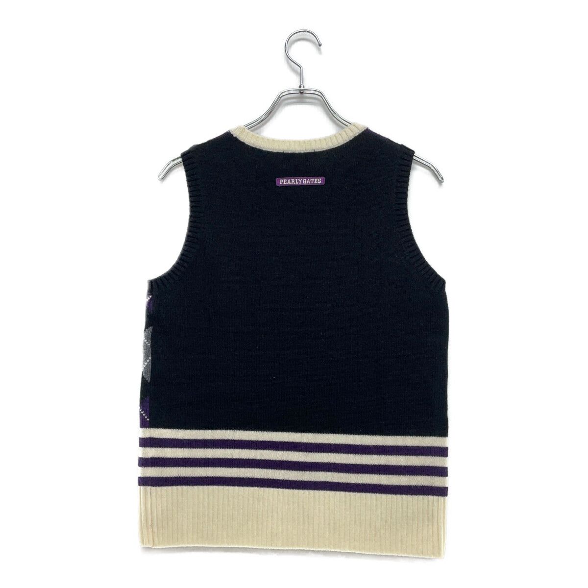 PEARLY GATES 黒 ベスト サイズ2 未使用品 レディース パーリーゲイツ PEARLY GATES ベスト 2(L