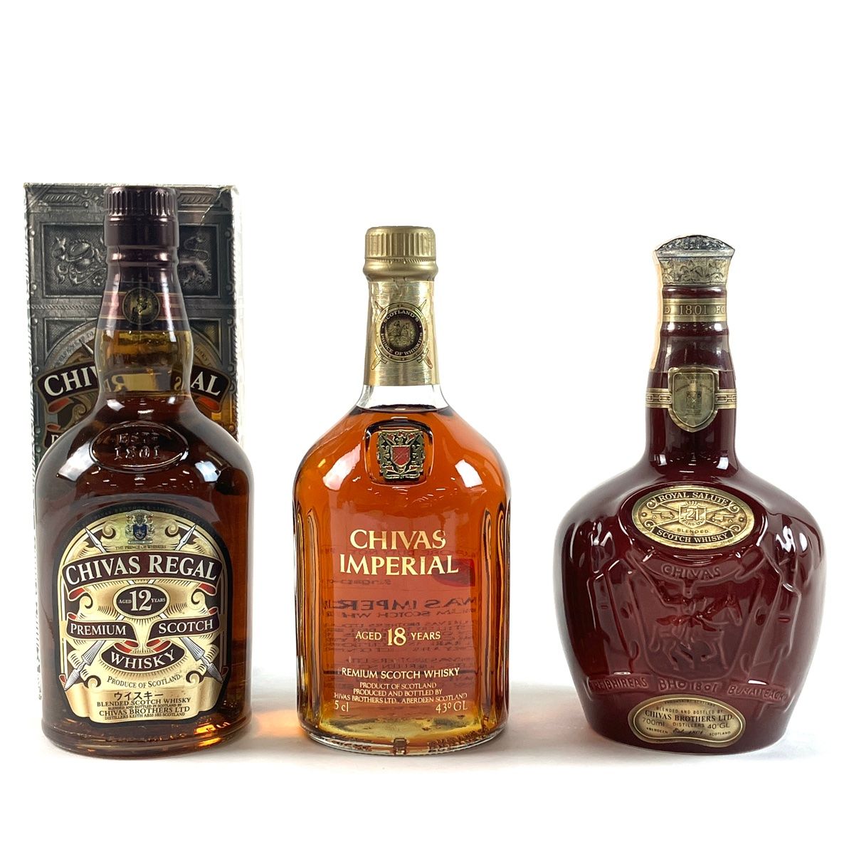 シーバス陶器ボトル７００ml+ シーバスリーガル 180112年　７５０ｍｌ ロイヤルサルート 21年 青 陶器ボトル シーバスリーガル 旧