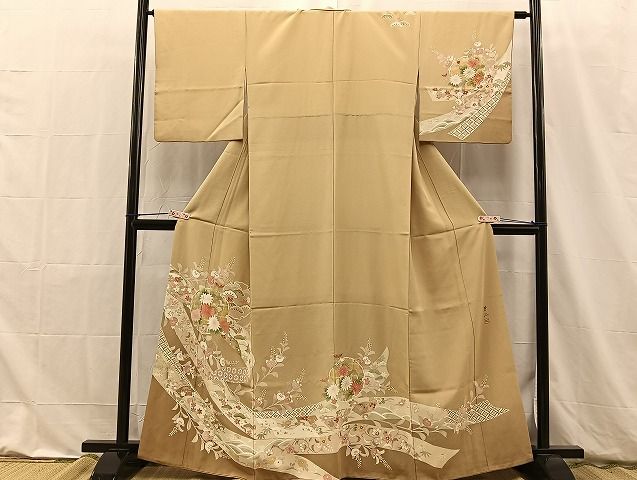 平和屋着物□訪問着 友禅 作家物 熨斗雪輪花文 金彩 正絹 逸品 BAAL5051hz - メルカリ