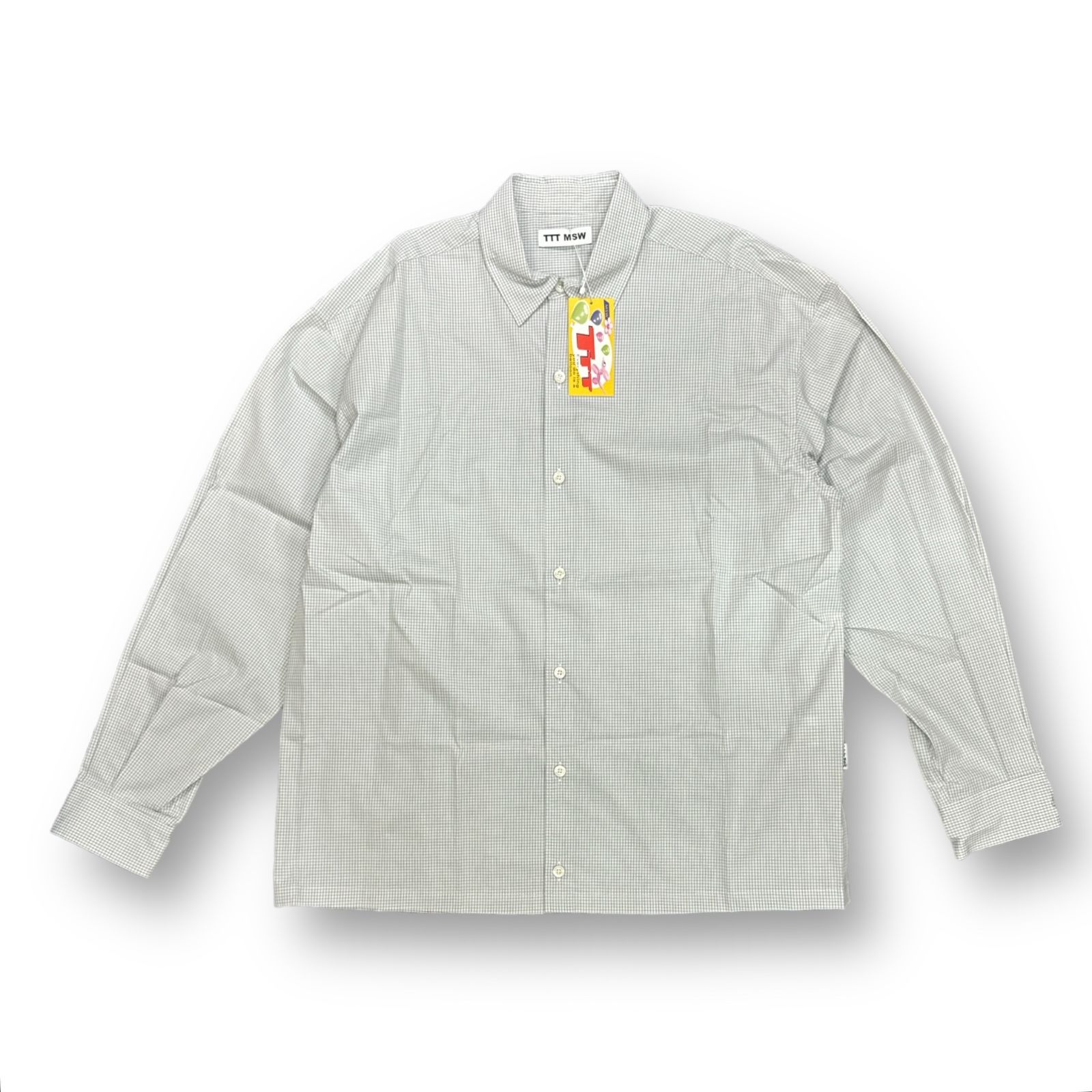 TTT MSW レギュラーカラーシャツ Mサイズ 日本製 Regular collar shirt w/pierce（PURPLE） | TTTMSW