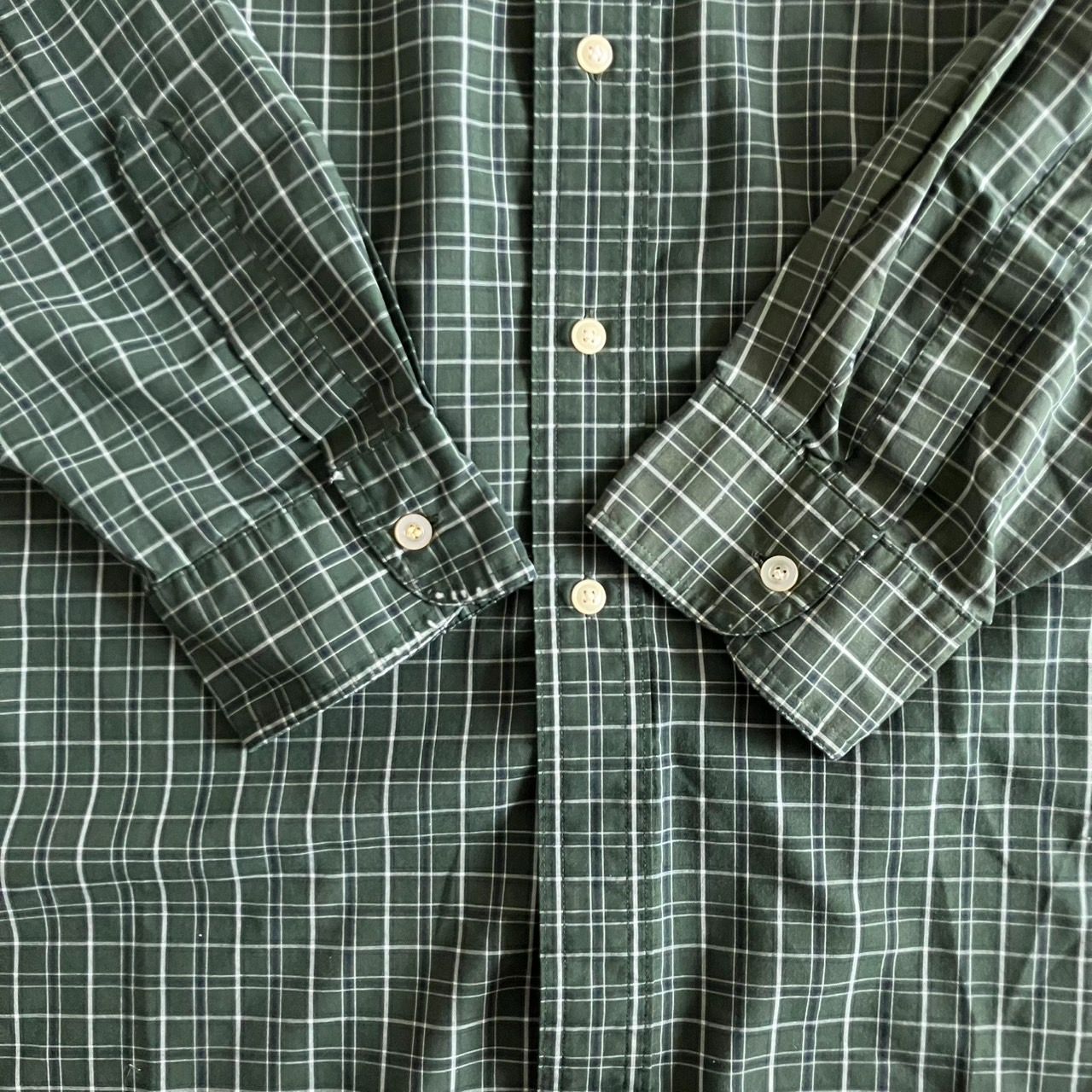 菅田将暉 着用 CHAPS チェックシャツ 緑 紺 白 XXL - メルカリ