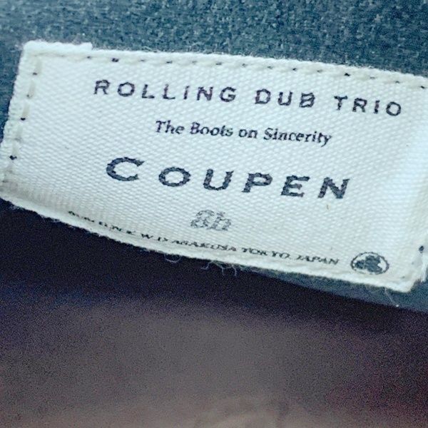  Rolling dub trio ローリングダブトリオ COUPEN コペン ワークブーツ シューズ レースアップ レザー メンズ 26.5 cm ブラック 靴 DF 16858 その他 ブーツ 革靴