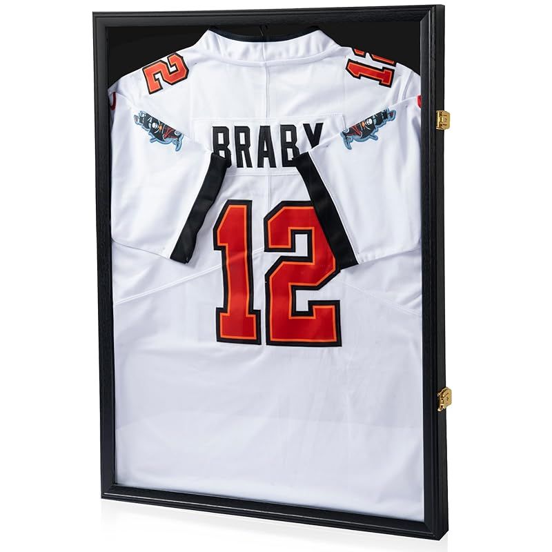 TORIBIO ユニフォーム額縁 ロック付き 防犯 室内紫外線を98 カット 80 60cm 木製 壁掛け tシャツ 額縁 ポスターフレーム 壁掛け 木製ハンガー メタルハンガー ピンボード フットボール バスケットボール 野球 サッカー ホッケ