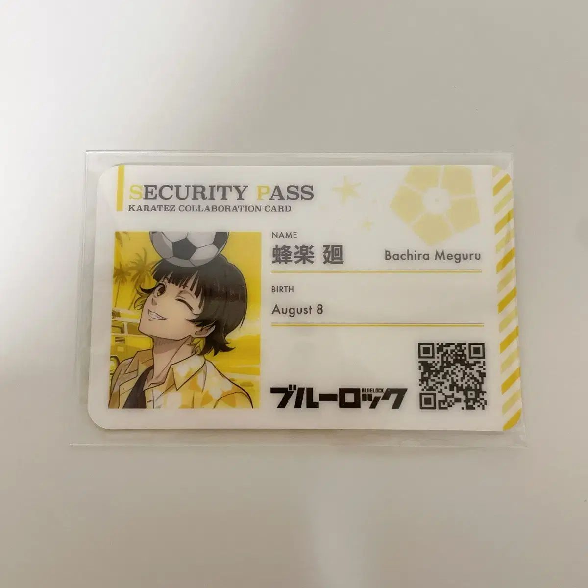 【雷市場（ポンジャン）商品韓国直送】 ブルーロック(ブルロ) 蜂楽 廻 保安 合格する IDカード