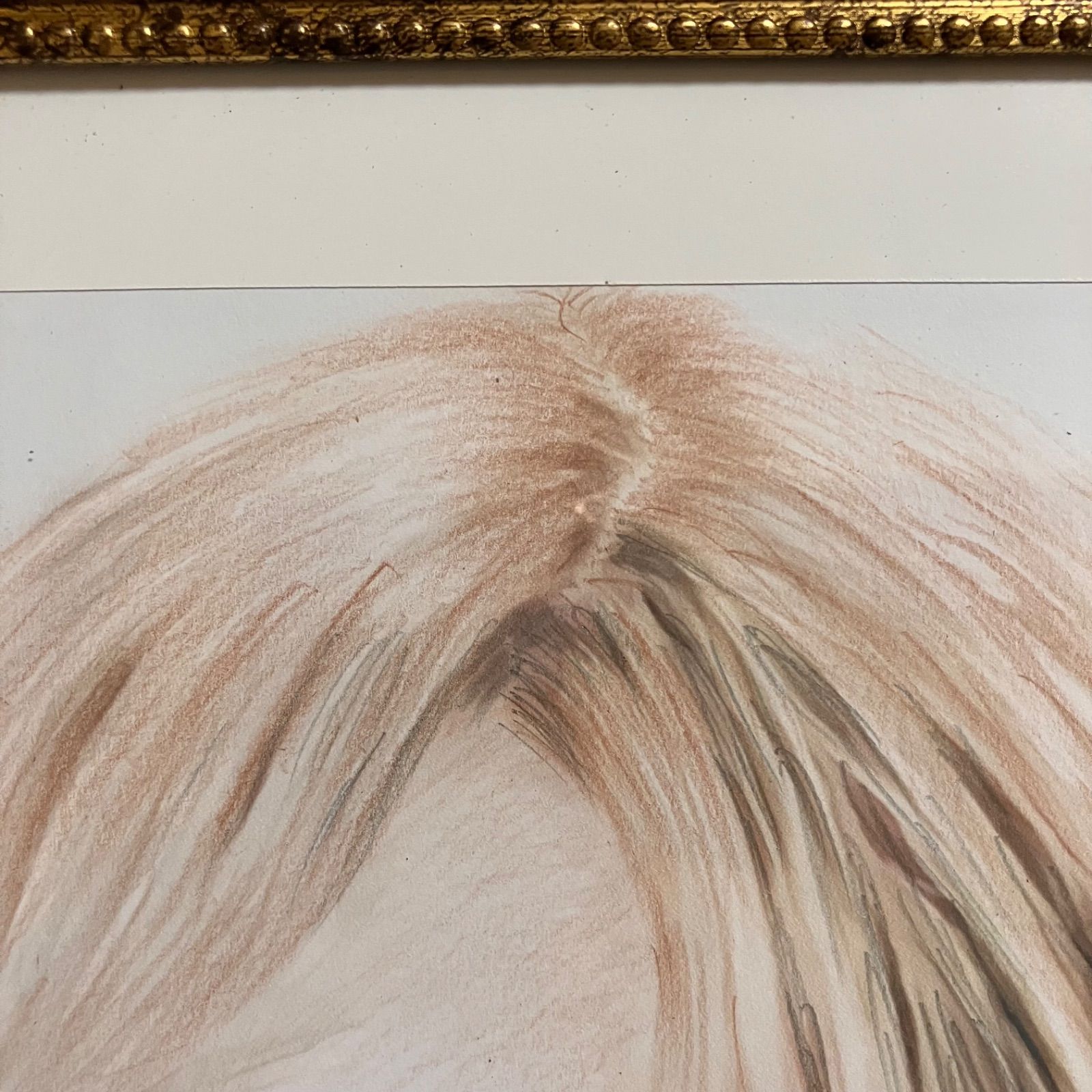 女優画④ 額装品　額縁寸法32.7㎝×24.0㎝×1.5㎝　色鉛筆画　定款付 俳優画22額装品 額縁寸法32.7㎝×24.0㎝×1.5㎝ 定款付 鉛筆画