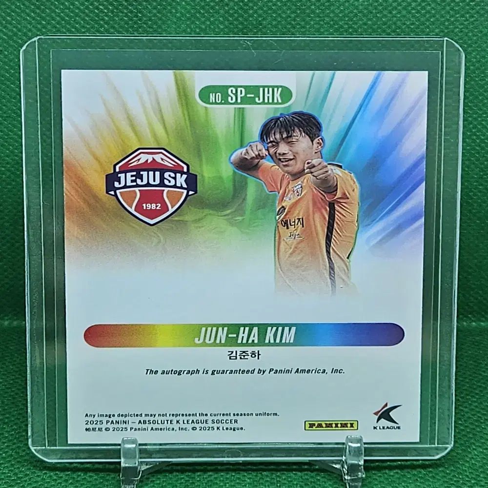 2025 Panini Absolute Kリーグ キム ジュンハ 済州 オートカード 10 10