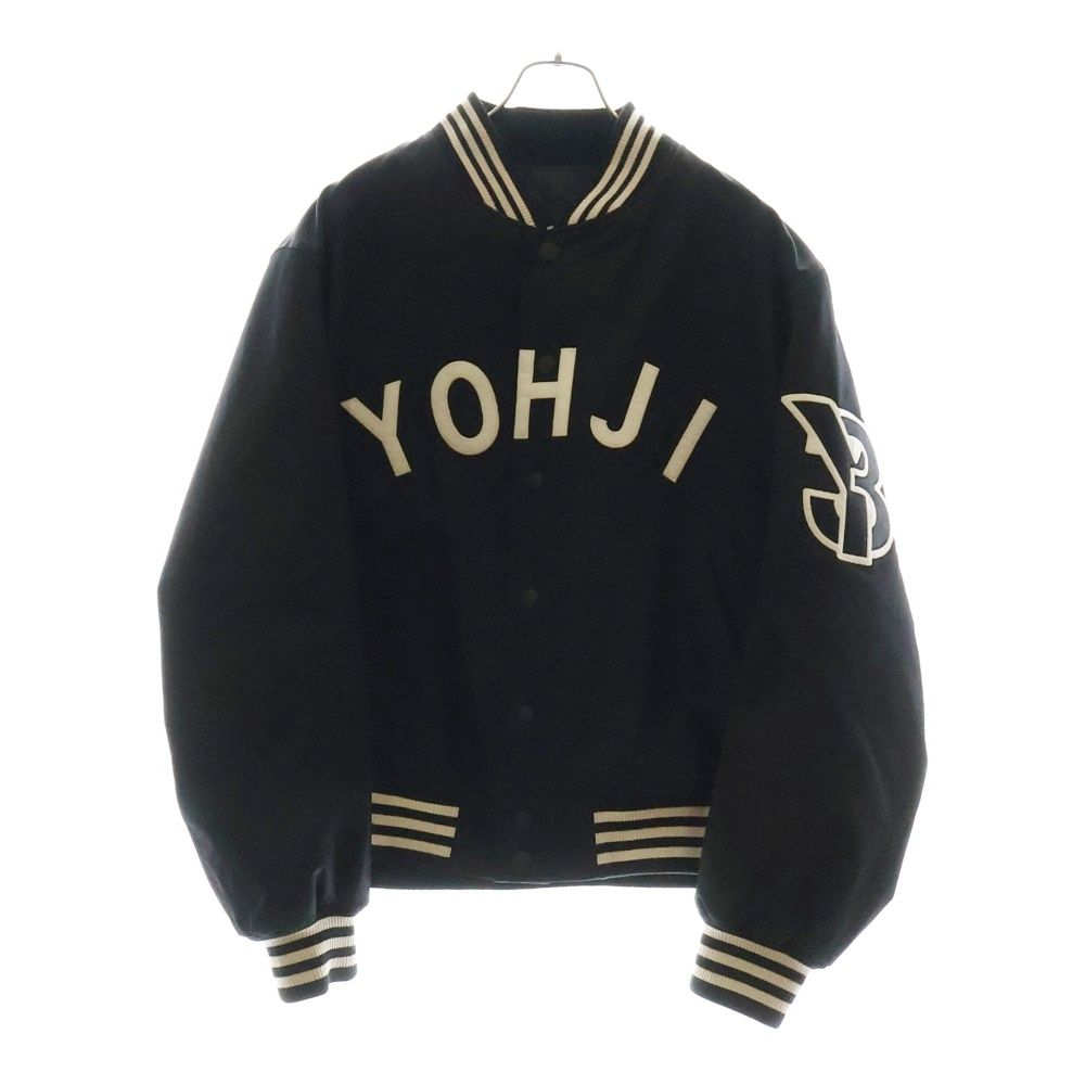 Y-3 ワイスリー 19AW Yohji Letter Bomber Jacket ヨウジレタード アーチロゴ ボンバージャケット MA-1ブルゾン ブラック FJ0321