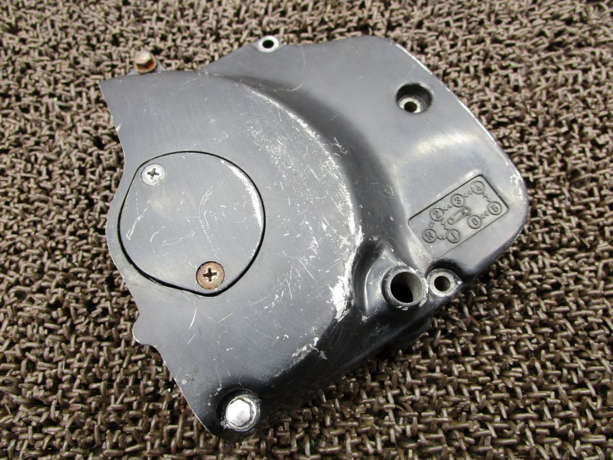 GSX400E スプロケットカバー x45！GK53CD OH素材に スズキ 【 K504 】 動画有