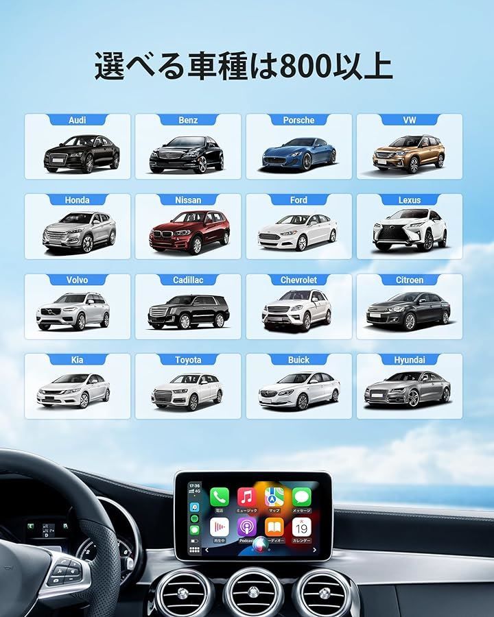 CarPlayワイヤレス化