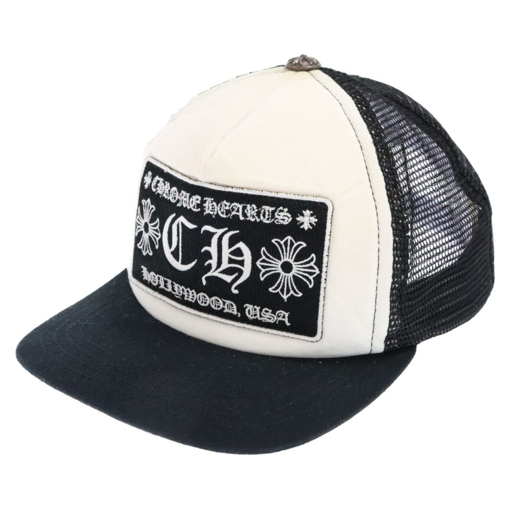 CHROME HEARTS (クロムハーツ) TRUCKER CAP CH トラッカーキャップ パッチ クロス ボール付 メッシュ 帽子 ブラック -  メルカリ