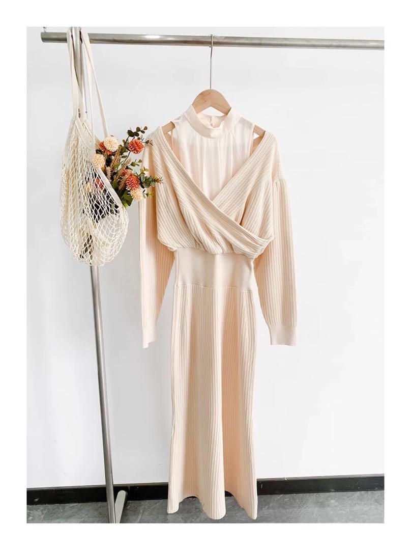 ♥ 高見えロングマーメイドワンピース 春お出かけデートに最適 韓国