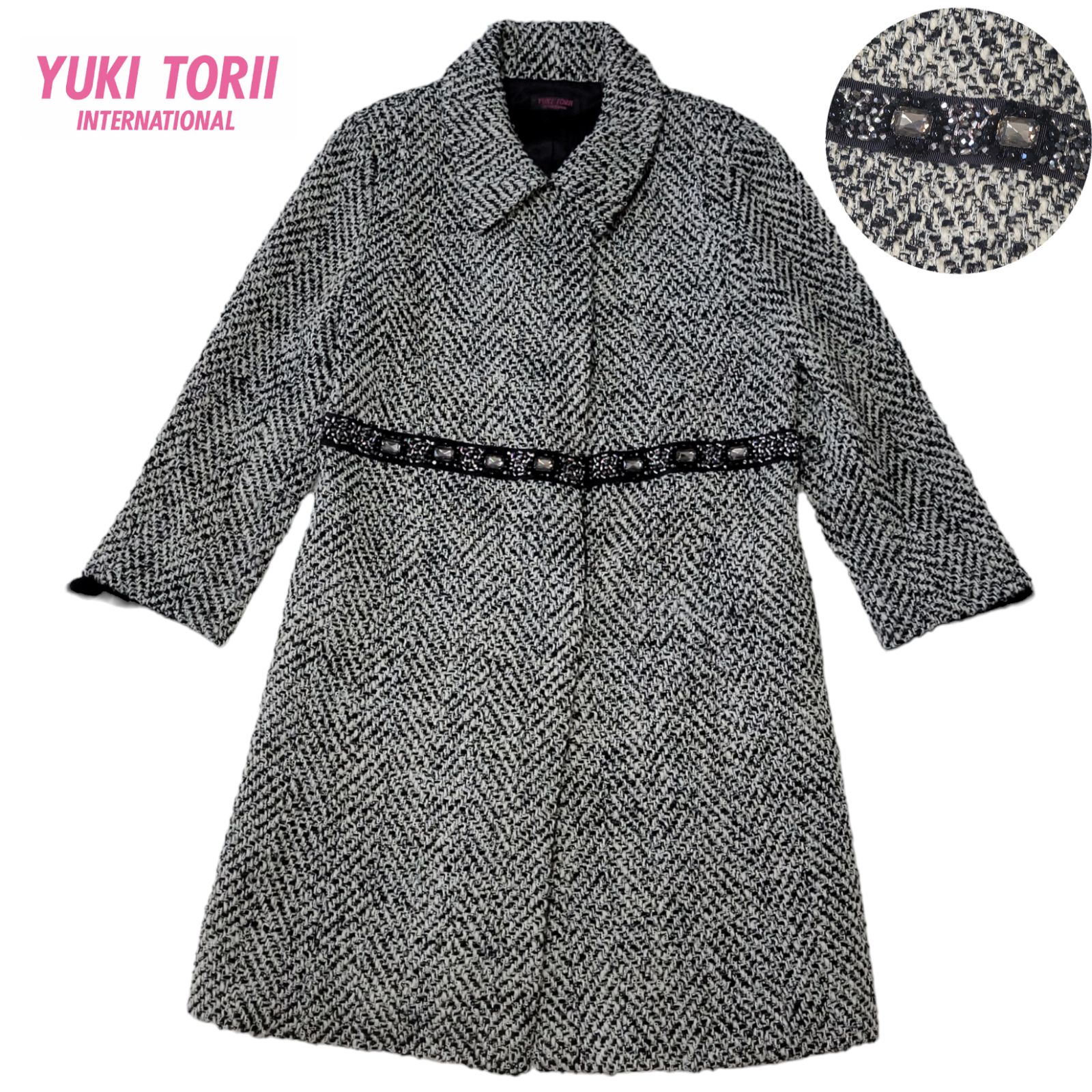 豪華ビジュー刺繍】日本製 ユキトリヰ YUKI TORII 鳥居ユキ A