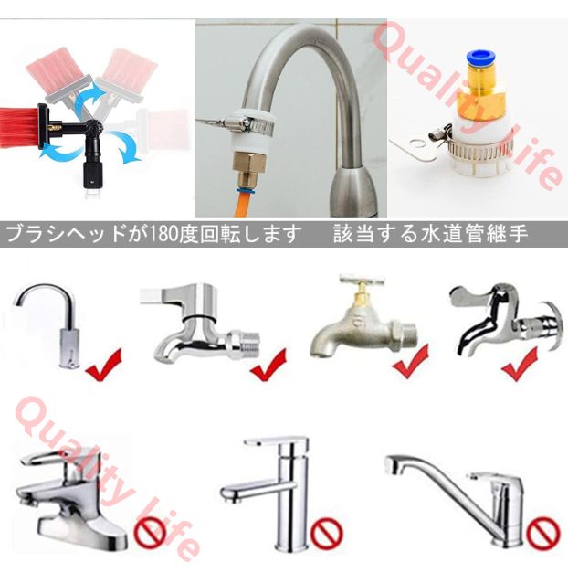 3～12M給水伸縮ブラシ30Cmブラシヘッド洗浄太陽光発電とソーラーパネル取り外しが簡単外壁掃除高所掃除ブラシ多目的ウォータースプレーブラシトラックの窓 窓ガラスの壁取り外しが簡単