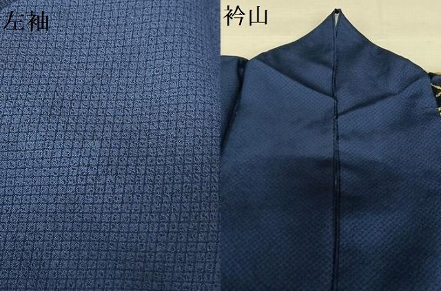 平和屋着物○お召 訪問着 寿光織 草花文 金糸 正絹 逸品 AABA0277zg