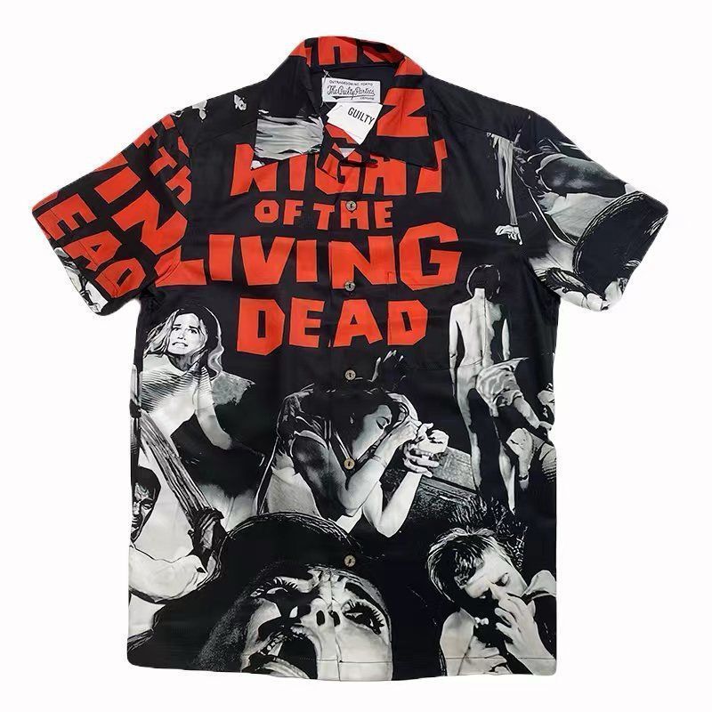 ✨極美品✨ WACKO MARIA ワコマリア NIGHT OF THE LIVING DEAD ハワイアンシャツ 半袖シャツ