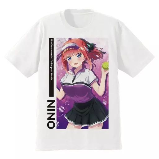 【中古】衣類 中野二乃 Tシャツ ホワイト  Lサイズ 「映画 五等分の花嫁」