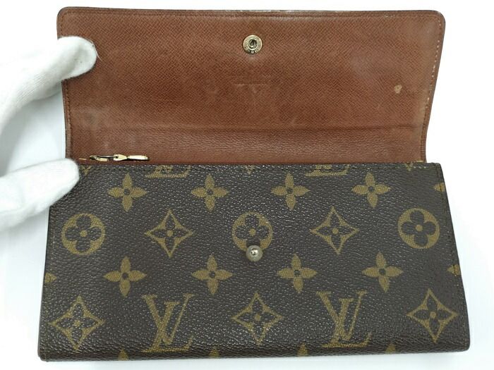 LOUIS VUITTON ポシェット ポルトモネ クレディ モノグラム 長