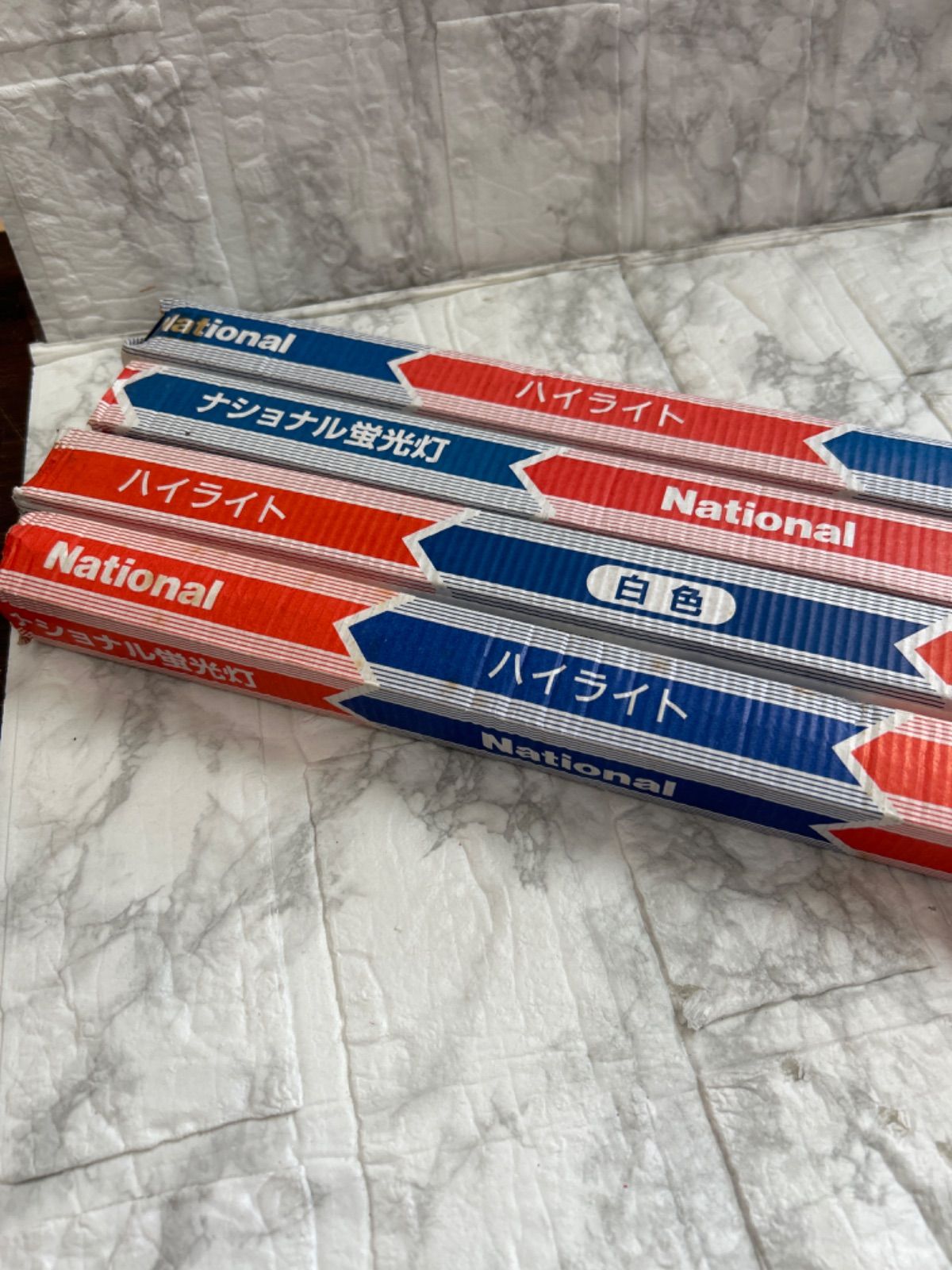 新品未使用 レトロ ナショナル ハイライト 白色 蛍光灯 4点