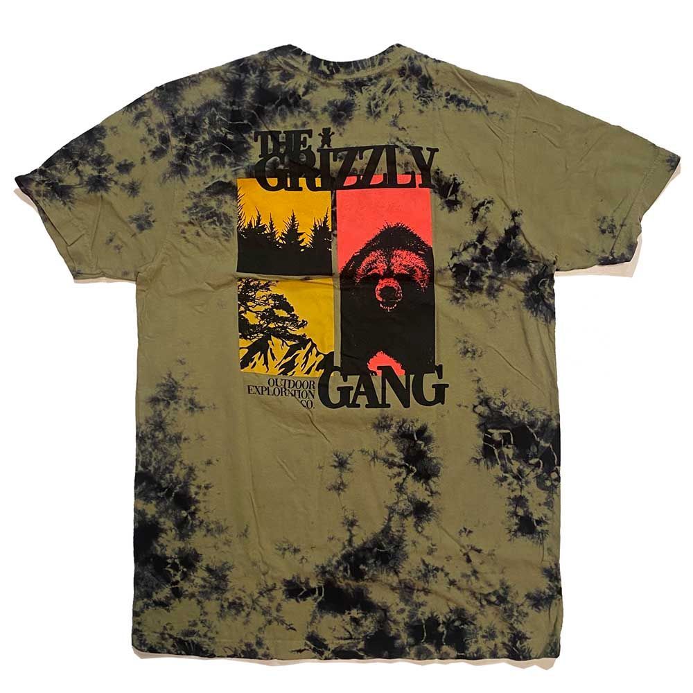 GRIZZLY グリズリー DEEP WOODS SS TEE (TIE DYE) タイダイ染め 半袖 Tシャツ T-SHIRTS