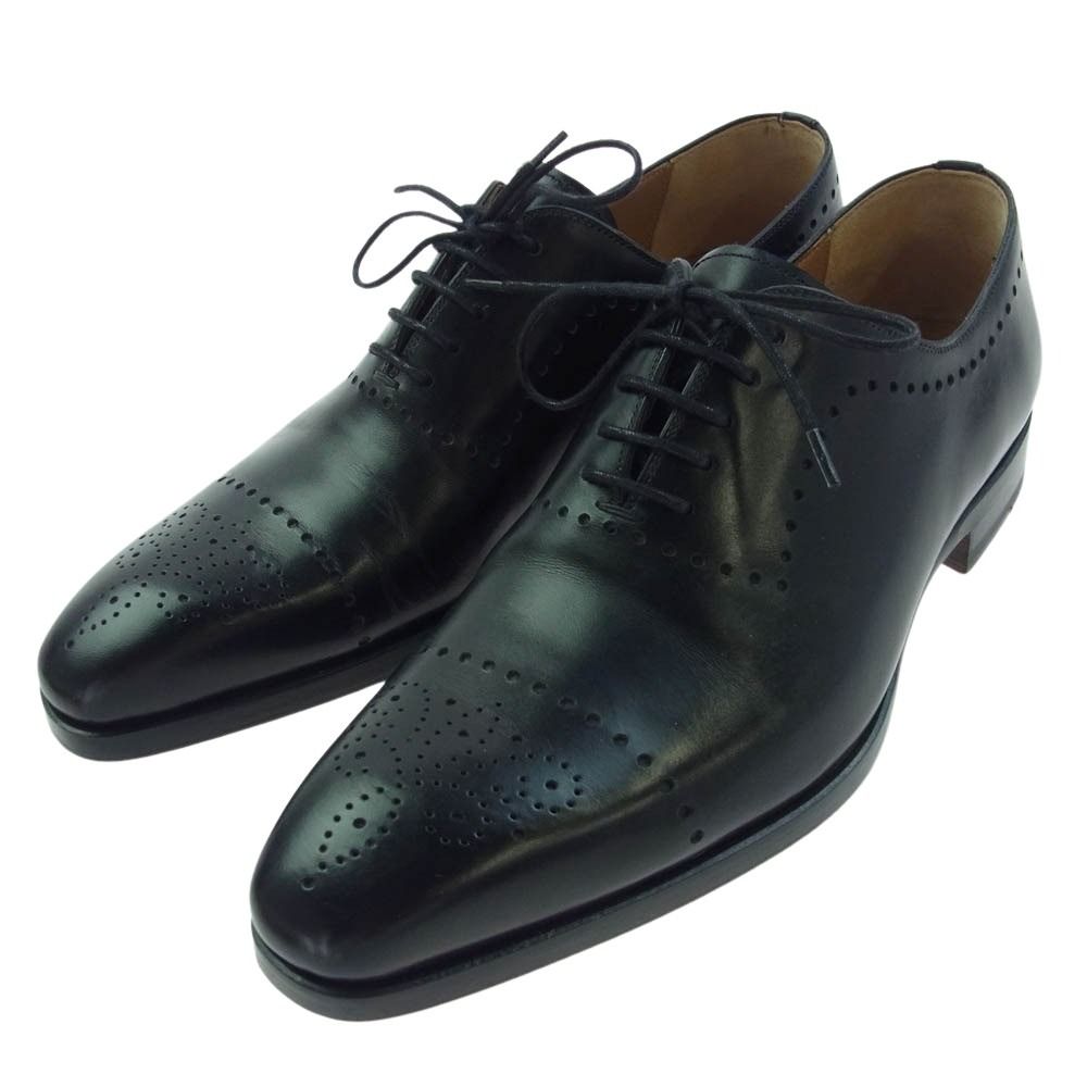 マグナーニ MAGNANNI 17505 メダリオン ドレス レースアップ レザー シューズ ブラック系 40