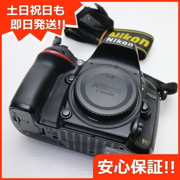 美品 Nikon D600 ブラック ボディ 即日発送 デジ1 Nikon デジタル 