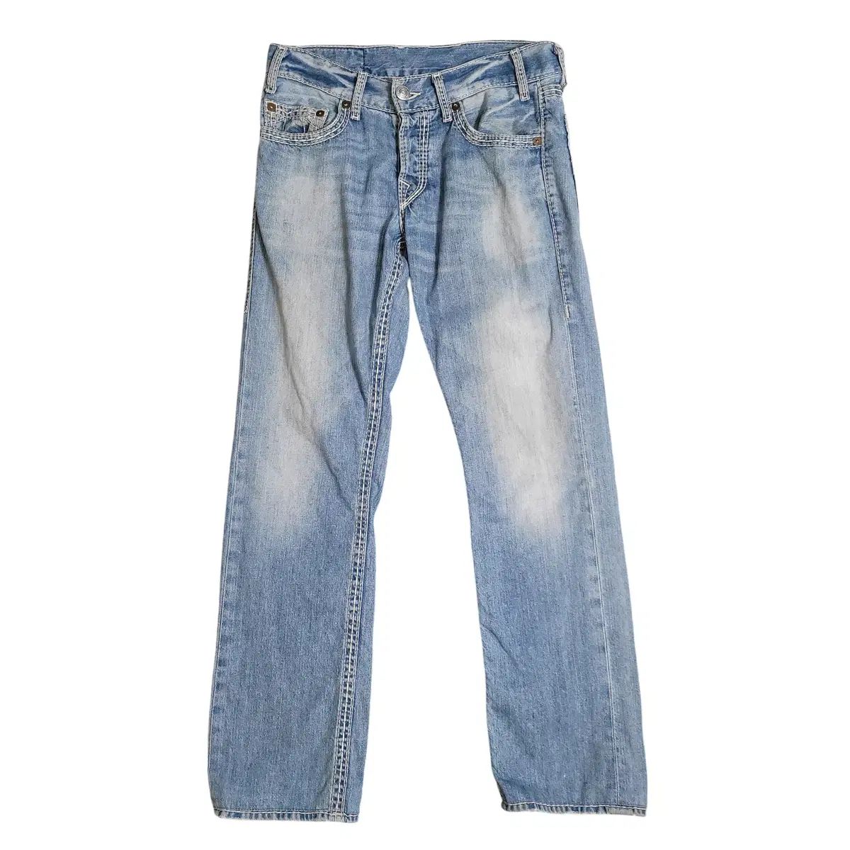True Religion ブルーデニムパンツ True Religion - トゥルーレリジョン TRUE RELIGION デニム