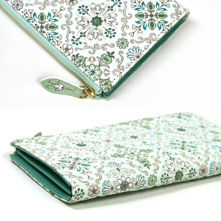 専用出品 美品 浅草文庫 L字ファスナー財布 長財布 浅草文庫】L字長財布 花菱柄 | 財布 長財布 雑貨 日用品 財布 薄い