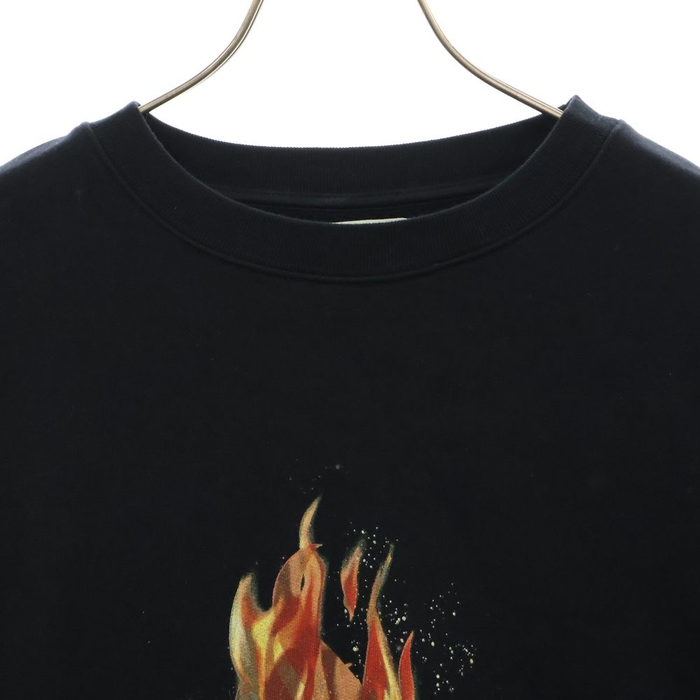 OFF-WHITE (オフホワイト) 18SS Diag Fire Crewneck フレイムロゴ  