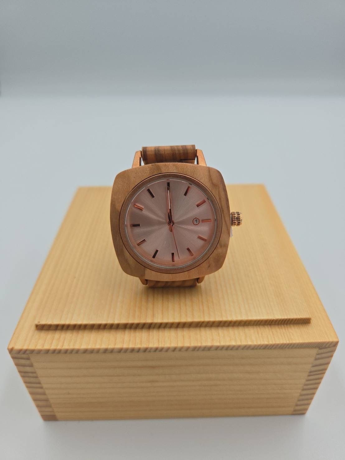 置時計 藤紫 はなもっこ｜ ハンドメイド時計のシーブレーン【公式