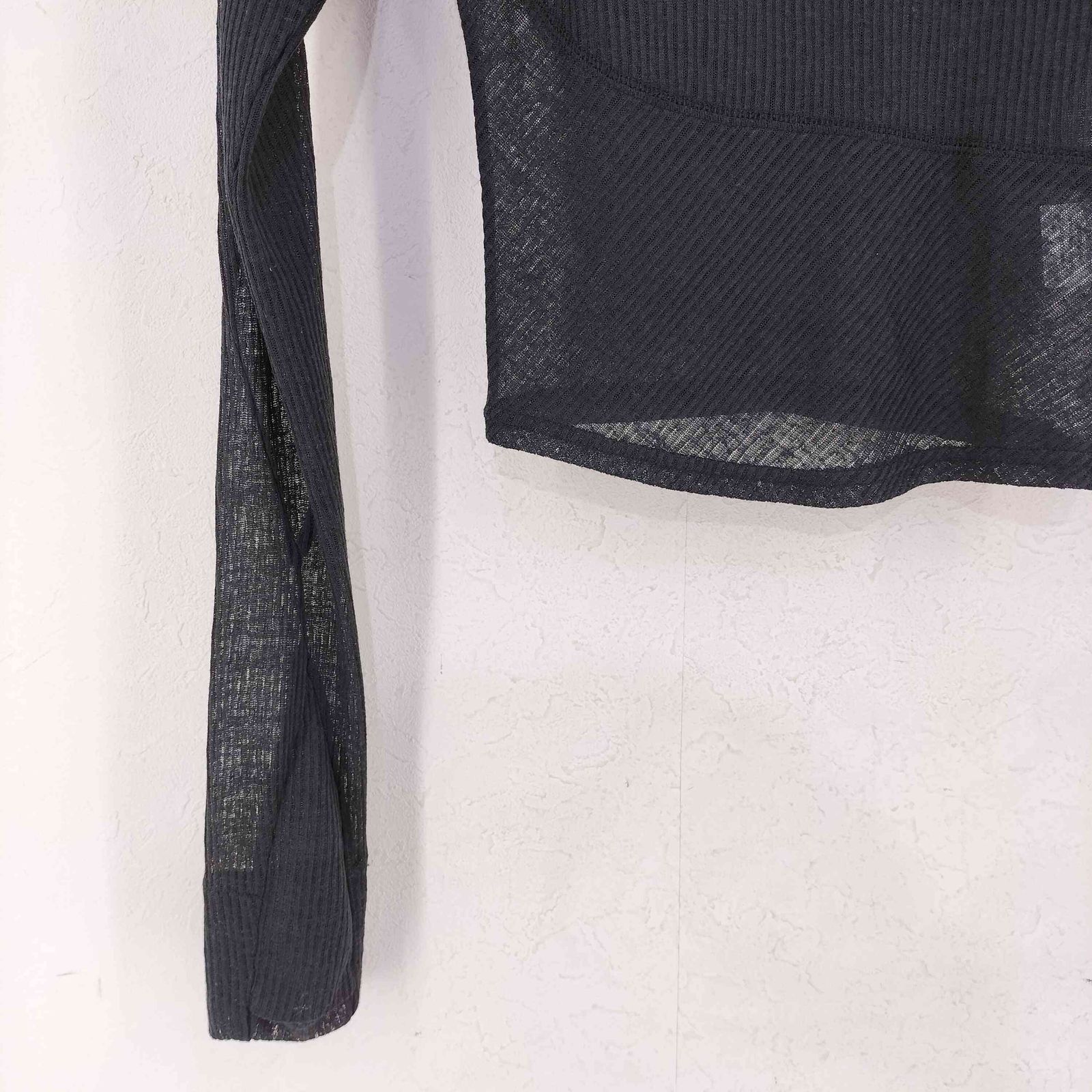 hyein seo(ヘインソ) HELIX LONG SLEEVE シアーカットソー レディース  0 中古 古着 0925 ヘインソ hyein seo HELIX LONG SLEEVE シアーカットソー