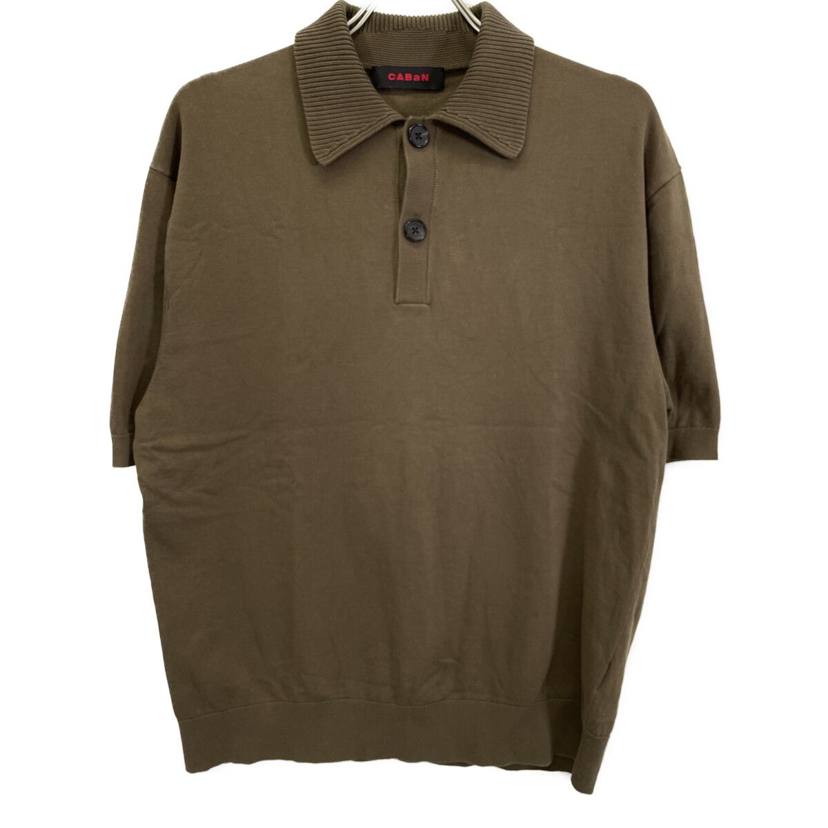 CABaN キャバン 59023102002 コットン ポロニットプルオーバー M