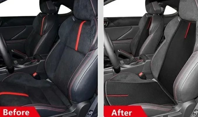 トヨタ GR86 ZN8 SUBARU BRZ ZD8 用 シートカバー 軽自動車 カーシートカバー シートクッション 運転席 助手席 シートカバー 車 後部座席 通気性 汚れ防止 シートカバー おしゃれ 取付簡単 4P 2色選択 FFCRYSTALESIA_COM