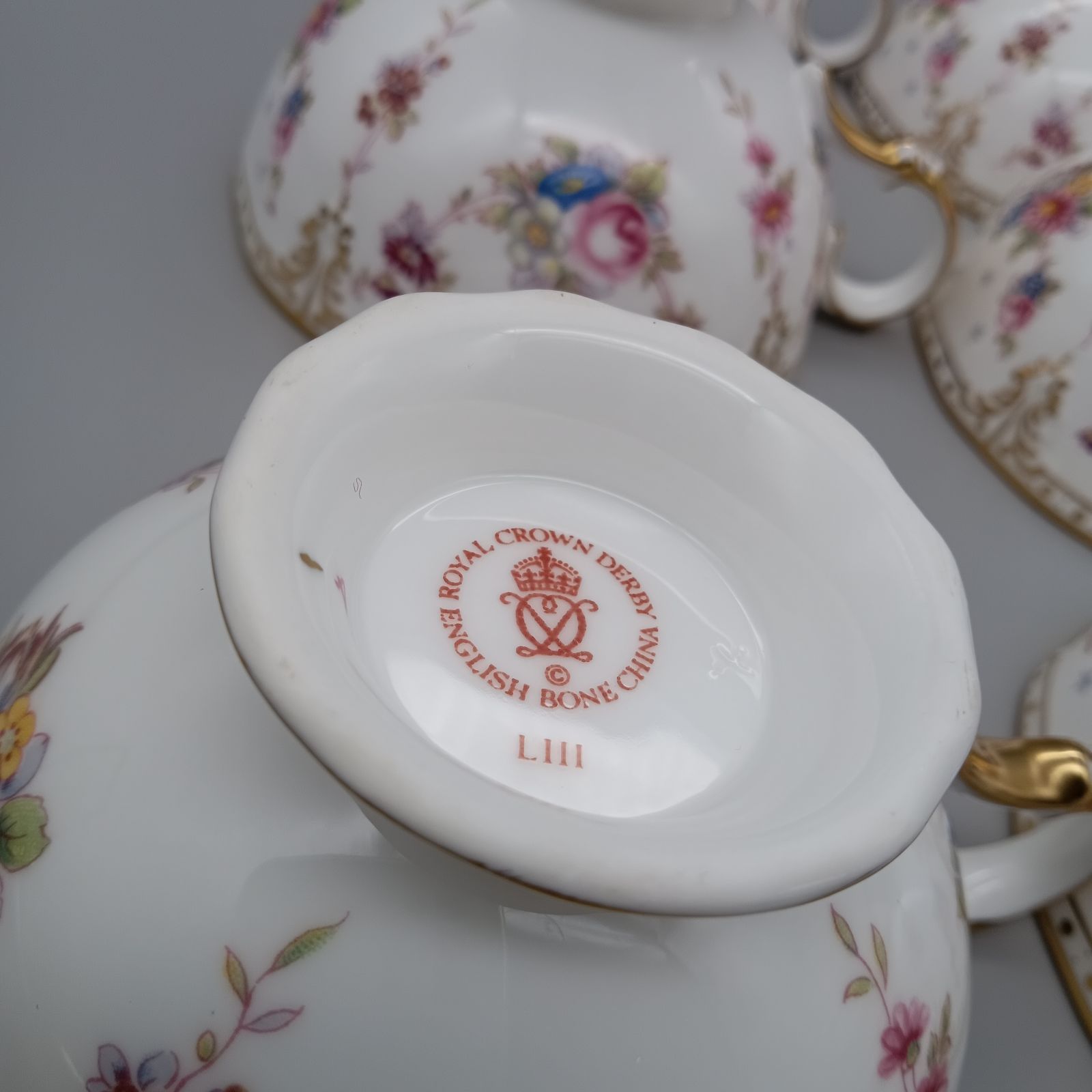 ロイヤルクラウンダービー　アントワネット　ディーププレート　6枚セット ロイヤルクラウンダービー アントワネット ディーププレート 6枚