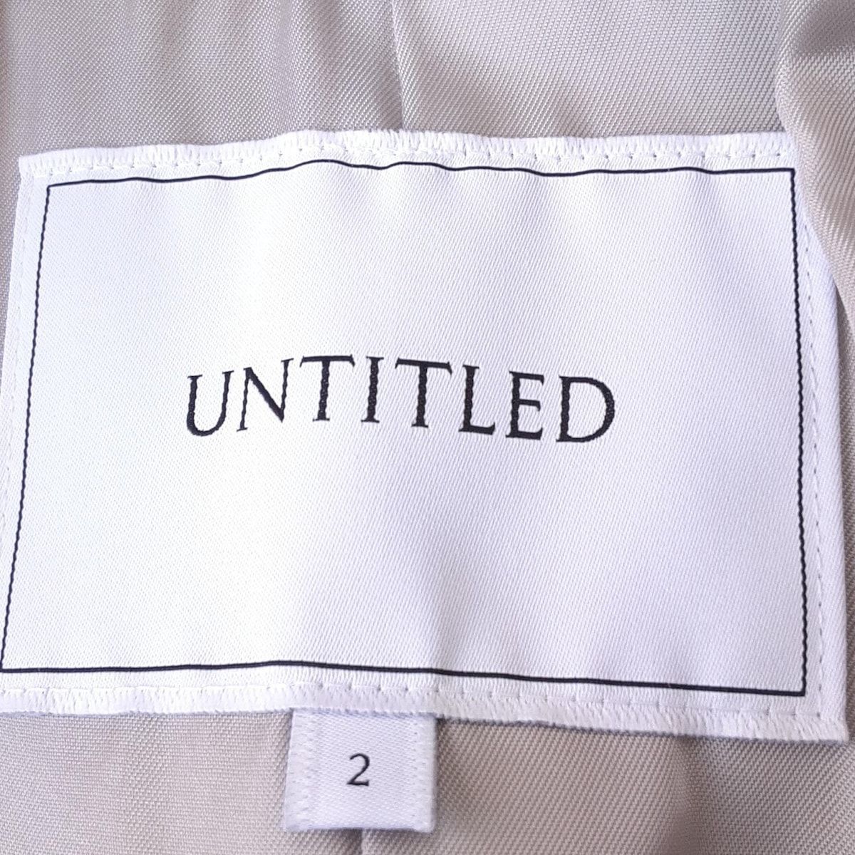 アンタイトル UNTITLED サイズ1 S ライトグレー レディース 冬物 美品 コート 新品UNTITLED アンタイトル ワンピース グレー系 サイズ0 - メルカリ