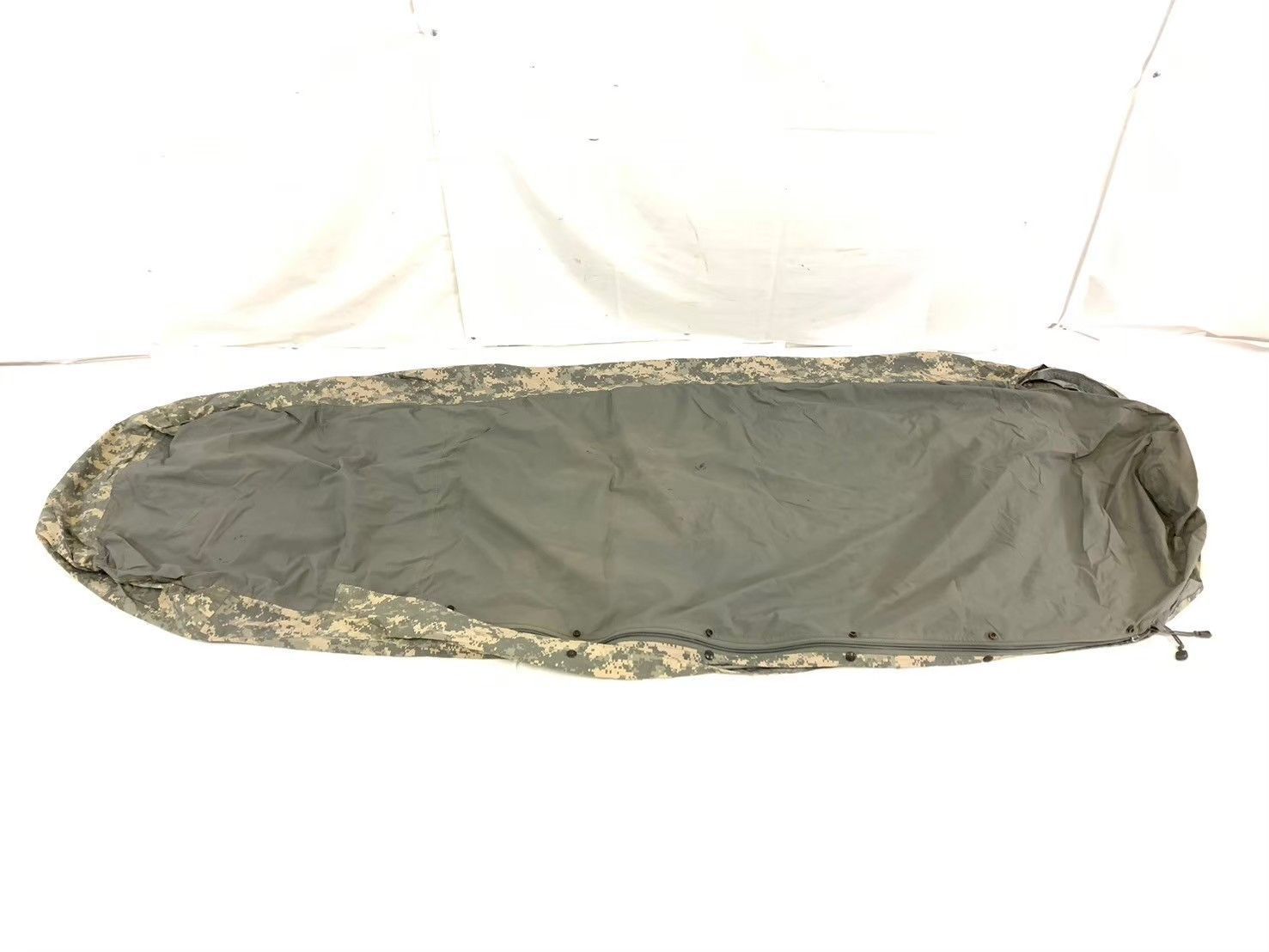 米軍 実物 ウッドランドカモ シュラフカバー ゴアテックス 防水 寝袋