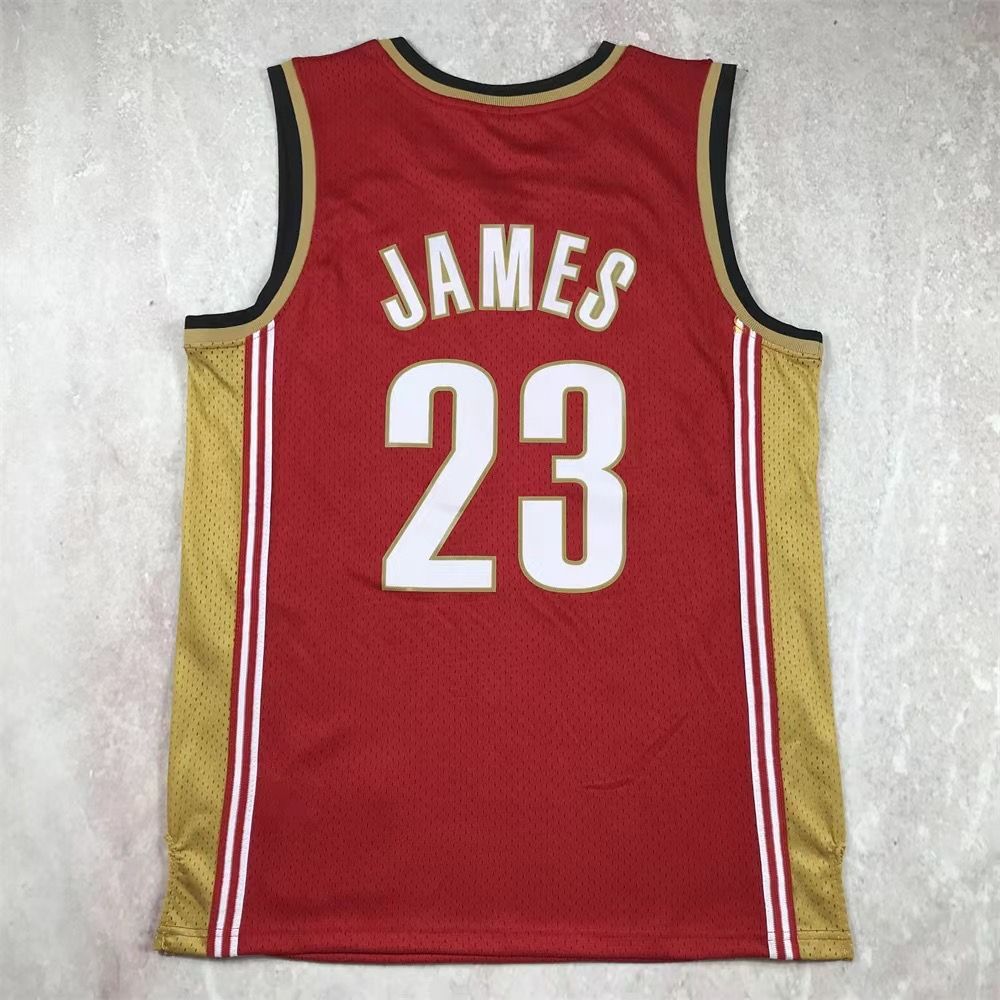 CLEVELAND JAMES 23 レッドジャージ、レブロン CLEVELAND LEBRON JAMES 23 ジャージ CLEVELAND JAMES 23 レッド