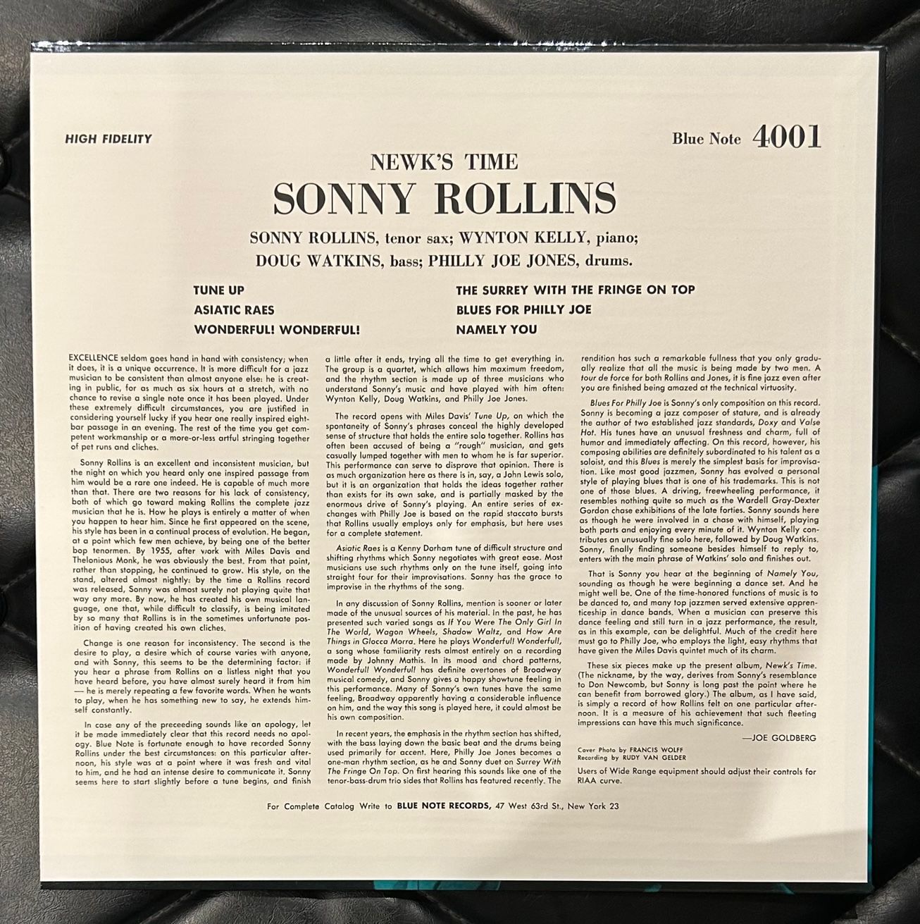 BLUE NOTEプレミアム復刻シリーズ】Sonny Rollins 「Newk's Time