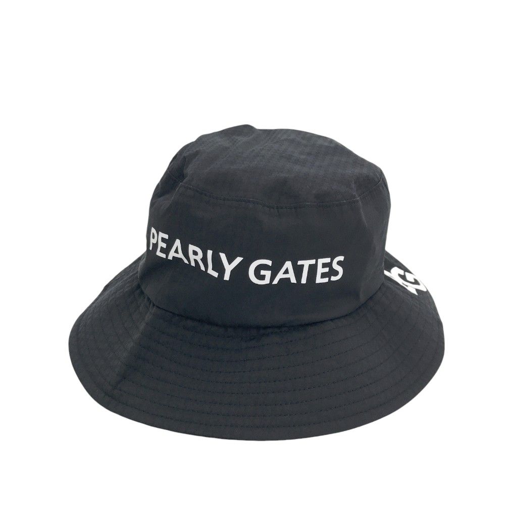 PEARLY GATES パーリーゲイツ 2023年モデル レインハット ロゴ×千鳥柄 ネイビー系 FR [240101297314] ゴルフウェア ストスト