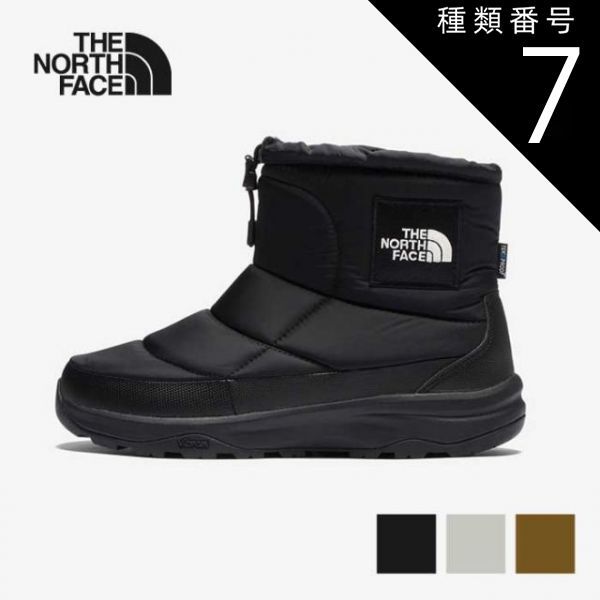 種類7：(KW)TNFブラック×TNFホワイト/US5.0(23cm) ノースフェイス ヌプシ ブーティ ウォータープルーフ ロゴ ショート NF52280 NSE WP LOGO SHORT ウインターブーツ ユニセックス (241023)