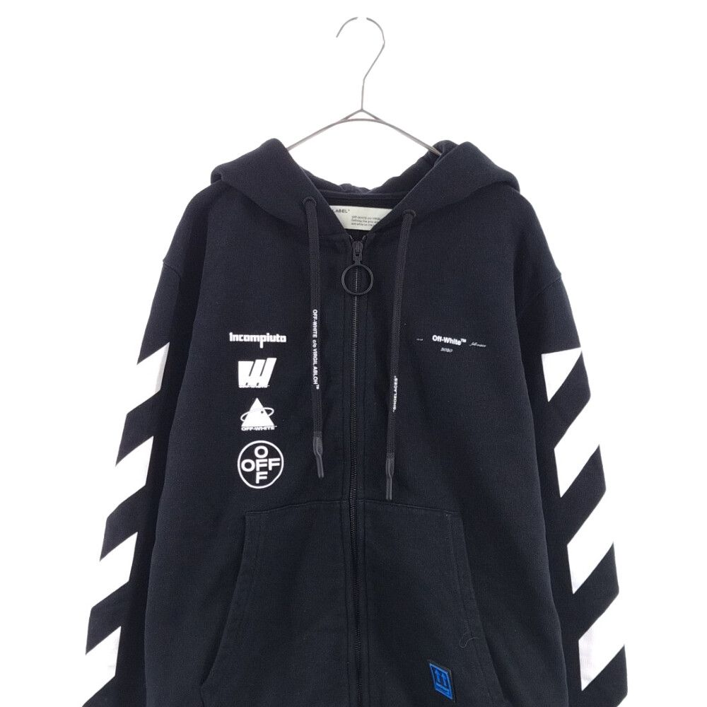 OFF-WHITE (オフホワイト) MARIANA SLIM ZIPPED HOODIE マリアナスリム 
