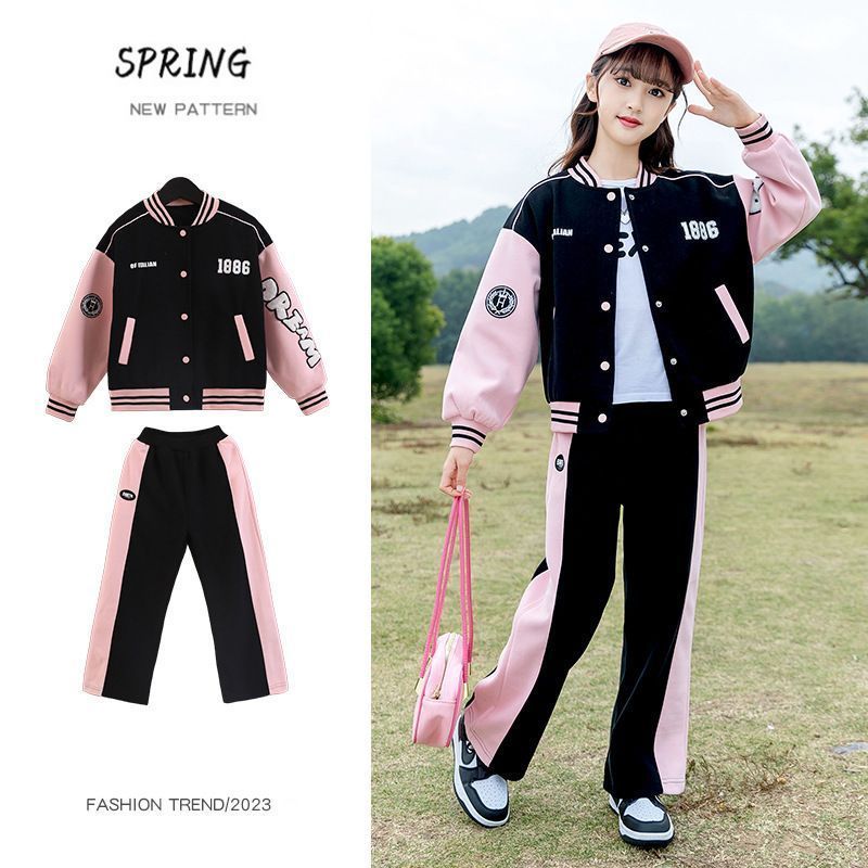 子供 ジャージ スウェット 上下 女の子 セットアップ キッズ スポーツウェア 運動着 ルームウェア 上下セット 韓国 子供服 小学生 ガールズ 春秋 bibiwo07