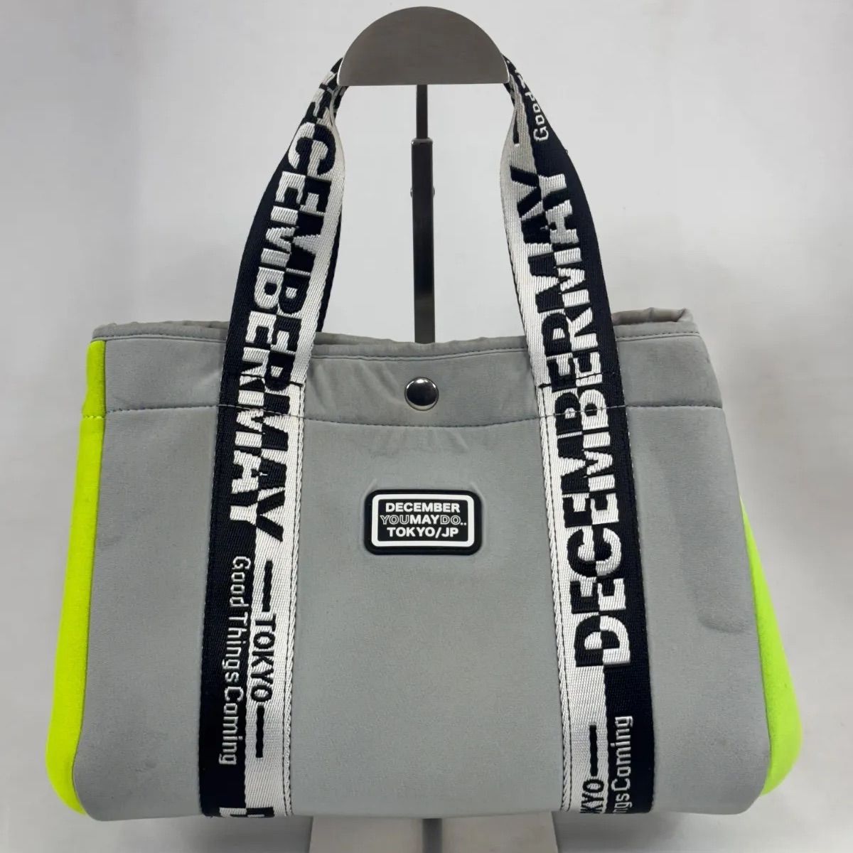新品】DECEMBERMAY ゴルフ トートバッグ グレー ポップ 大容量 毎日