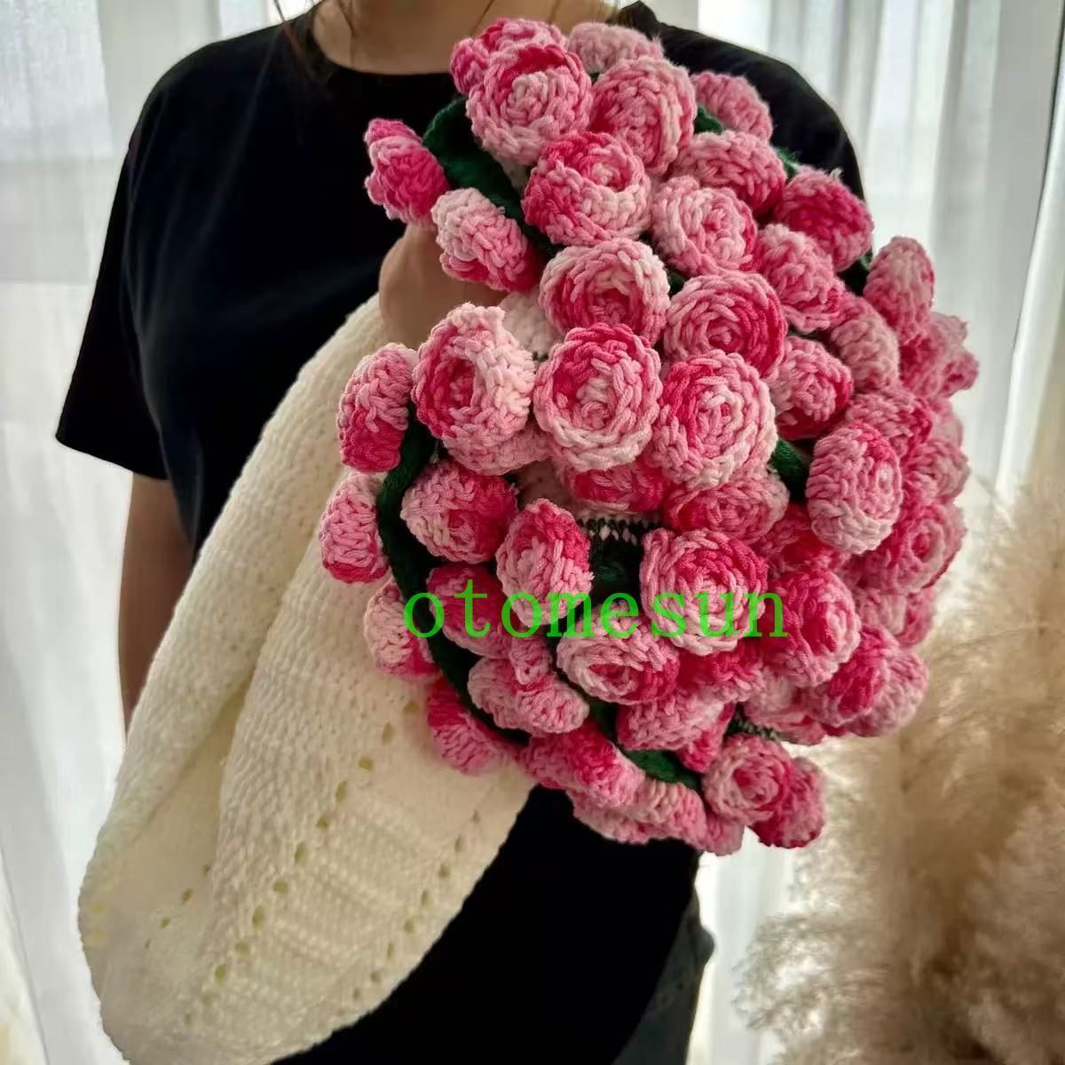 花束ブランケット　マルチカバー　紅薔薇 花束ブランケット ブーケブランケット フラワーブランケット
