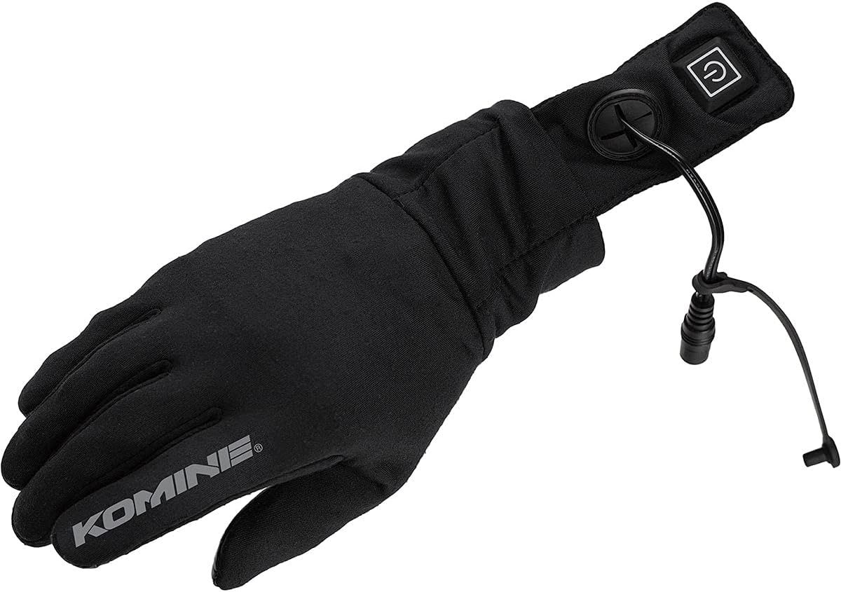 コミネ(KOMINE) バイク用 ヒートインナーグローブ12V ブラック S EK-204 1182 秋冬春向け 電熱
