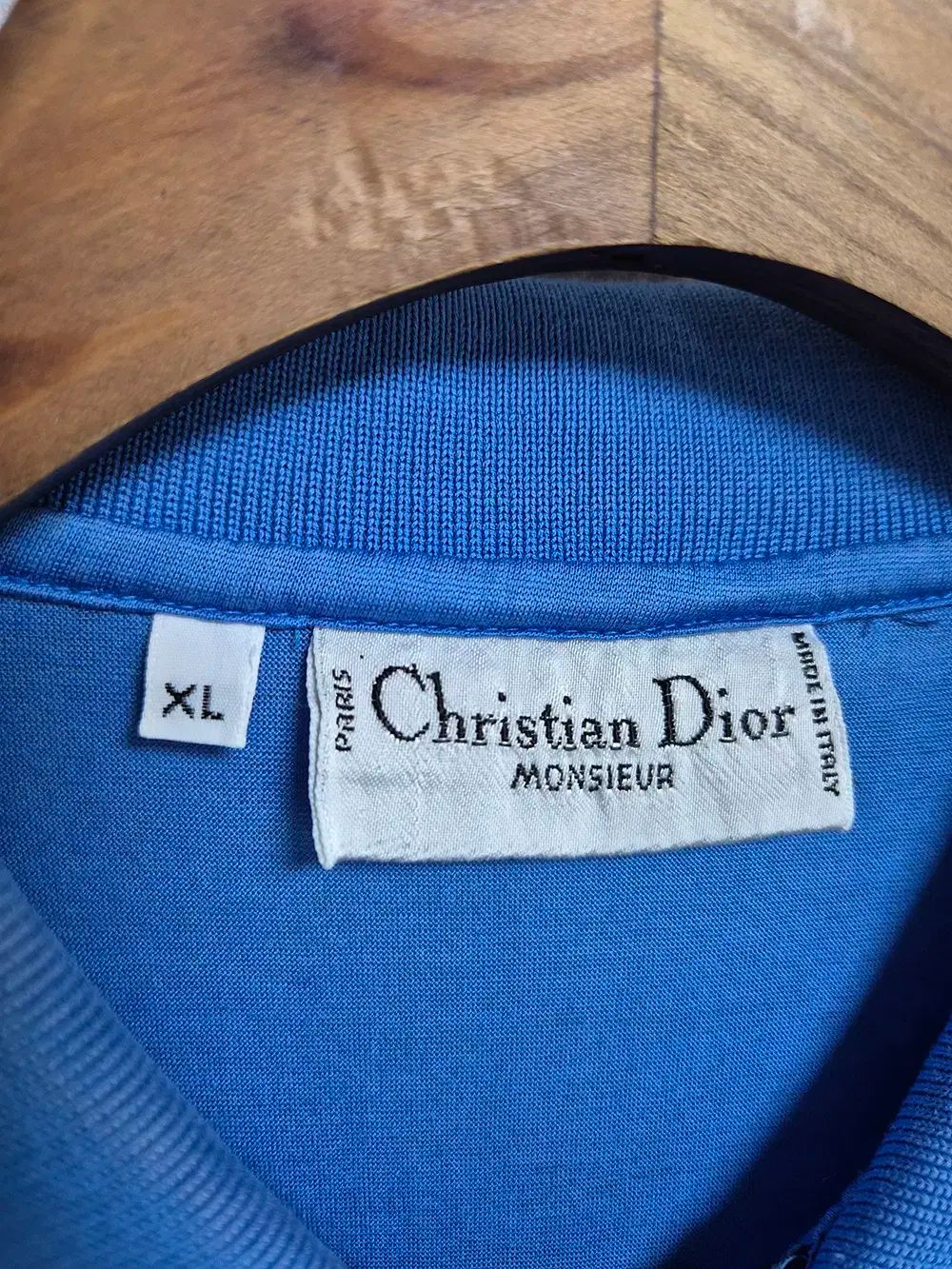 Christian Dior vintage tshir ポロシャツ Christian Dior ポロシャツ コットンジャージ Tシャツ 半袖 S