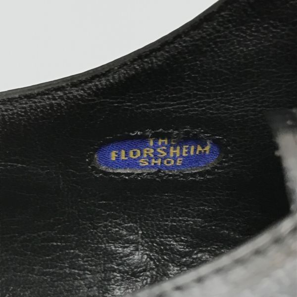 90s/Vintage☆Florsheim/フローシャイム☆Uチップ【10D/27.5/黒】青窓