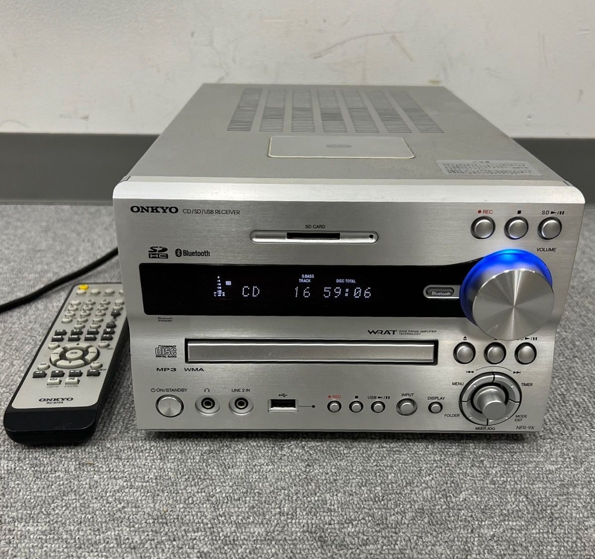 CH U800-CH15-31 ONKYO オンキョー CD/SD/USB RECEIVER NFR-9X 2015年製 システムコンポ 本体  リモコン付き ※通電確認済み - メルカリ