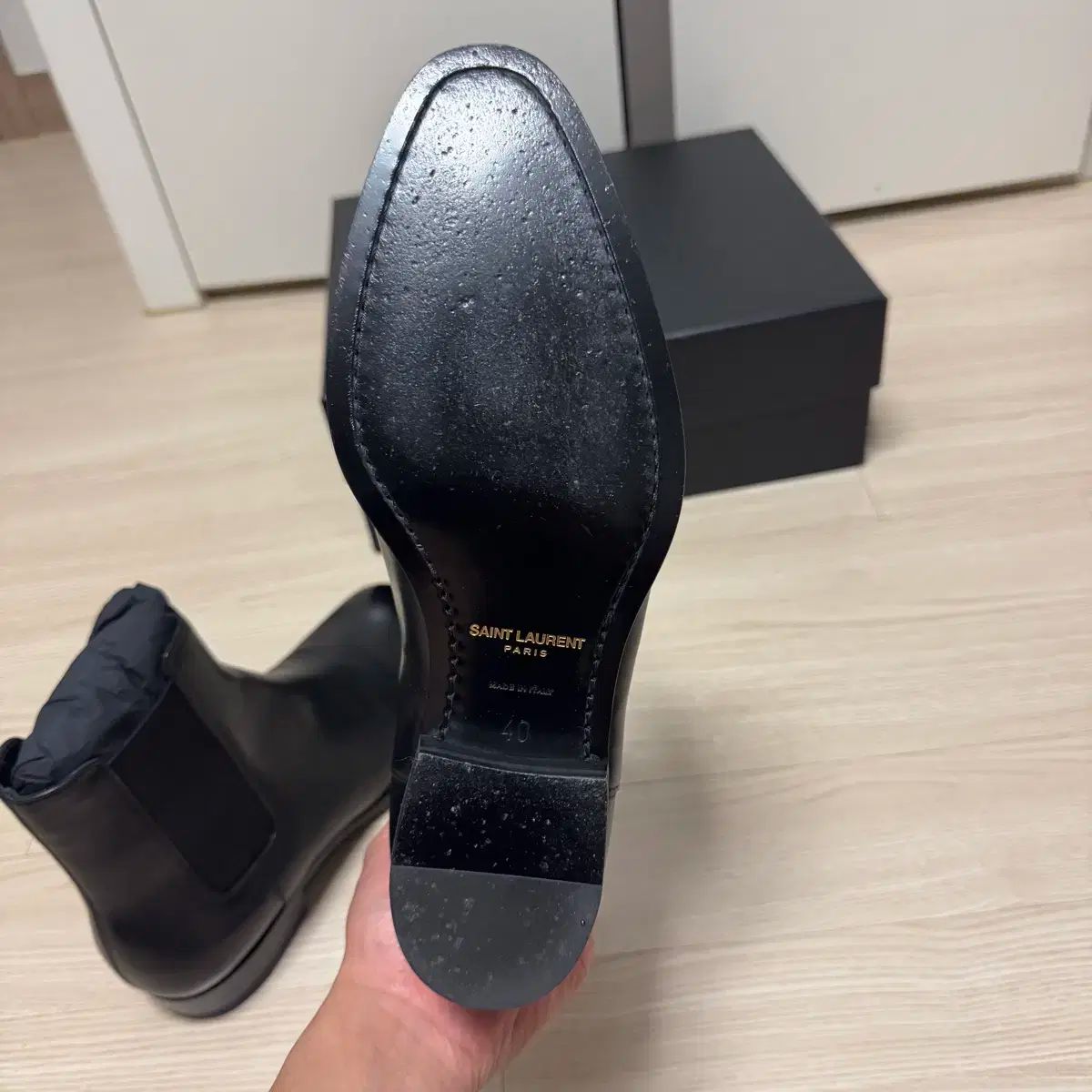 Saint Laurent(サンローラン) ワイアット 30 チェルシーブーツ 40